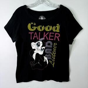Looney Tunes Penelope Kitty Good Talker Bad Listener Graphic T-Shirt Juniors' XL